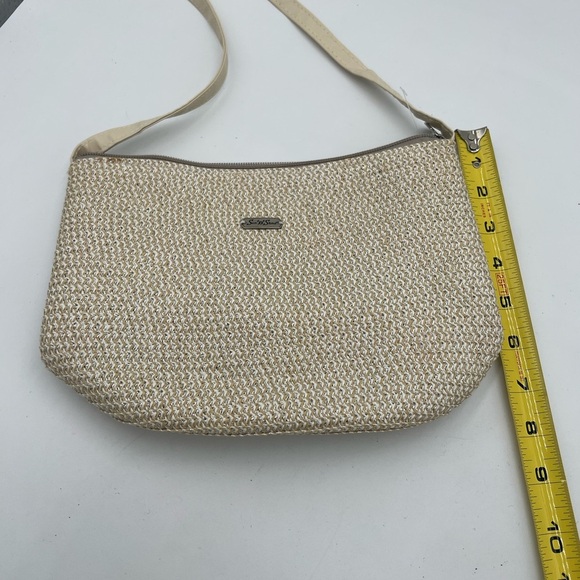 Sun & Sand Straw Shoulder Bag – Beige Woven Crossbody – Boho Style - Picture 9 of 12